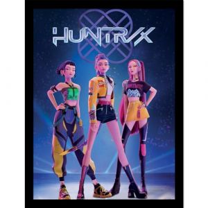 Pyramid International Kpop Demon Hunter – Maxi Poster encadré 30x40 cm – Huntrix