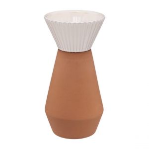 Atmosphera Vase Design Terre Cuite "Alicante" 22cm Terracotta