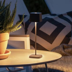 Konstsmide 7829-750 Capri Lampe de table sans fil 2.2 W blanc chaud noir Y442922