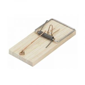 Sauvic 15125 Piège à Souris Petite 2 Pièces Bois 11 x 4,8 x 1,2 cm