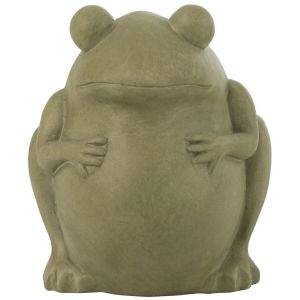 Jolipa Petit cache-pot grenouille en argile verte