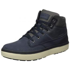 Geox J Mattias B Boy ABX, Bottes Chukka Garçons, Bleu (Navy/Dark Grey), 31 EU
