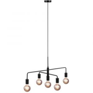 Nordlux Suspension Gloom 5 lumières E27 25W IP20 ? 68 5 cm noir