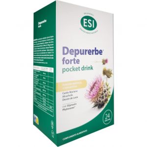 Esi Depurerbe Forte Pocket Drink Integratore Depurativo per il Fegato 24 Stick