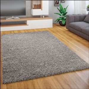 Tapis Shaggy Longues Mèches En Différentes Tailles Et Coloris [160x220 cm, Gris]