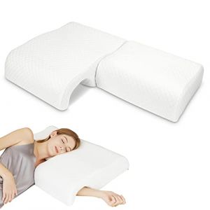 HOMCA Oreiller Ergonomique en Mousse à Mémoire Oreiller de Repos Romantique pour Couple Coussin Cervical Oreiller pour Le Bras