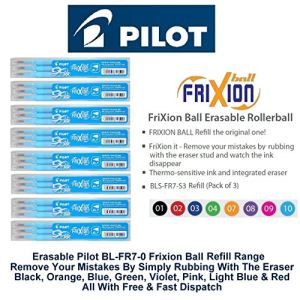 Pilot 12 pochettes de 3 recharges pour roller Frixion Ball &eacute;criture moyenne