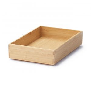 Bo&icirc;te de rangement en bambou L17X P26X H5.5cm