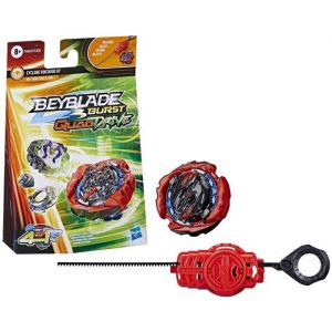 Image de Hasbro Burst QuadDrive - Starter Pack avec toupie Cyclone Roktavor R7 et lanceur - Jouet pour enfants