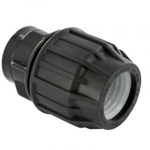 Quick Plomberie Raccord droit à compression plastique F 26 x 34 pour polyéthylène