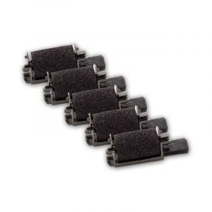 Vhbw 5x Rouleaux d'encre noir compatible avec Canon P 12 D III, P 15 D, P 170 DH calculatrice de poche, caisse enregistreuse