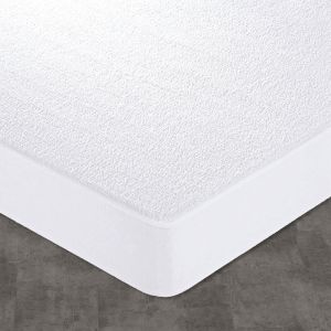 Housse alèse bouclette IMPERMEABLE STANDARD blanc