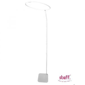 Stefano fashion - Flèche de lit bébé - Hauteur réglabe - 150 cm à 185 cm - base carrée - blanc - taille universelle pour voile rond
