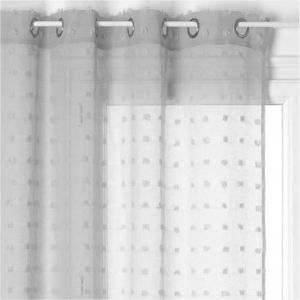 Atmosphera Voilage -Lily- 140 x 240 cm - Couleur: Voilage Lily gris