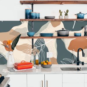 Credence Adhesive Fleurs Abstrait 100 x 40 cm