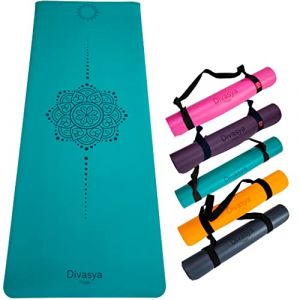 DIVASYA Yogamatte aus Eco-PU & Naturkautschuk