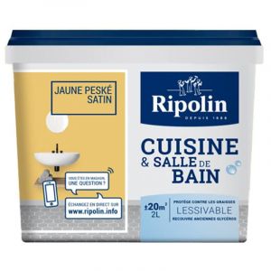 Ripolin Peinture Cuisine & Salle de Bain Jaune peske 2 l