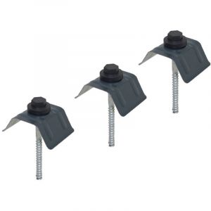 McCover Kit 50 fixations pour plaques acier nervur&eacute;es 900/25 &ndash; Gris 7016 - Coloris - Gris anthracite RAL 7016, Unit&eacute;s - 50 pi&egrave;ces