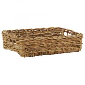 Aubry Gaspard Manne en poelet marron 40 x 28 x 10 cm