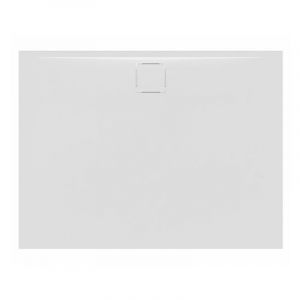 Swiss Aqua Technologies Vision Receveur de douche 120x90cm + Siphon Eslim90. Marbre coulé, blanc (SATSVVI12090B-S)