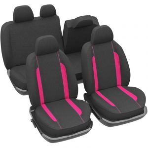 Autosweet - Jeu complet de housses universelles - Housses de sièges anti-dérapantes - Lavable - Voiture/Auto - Rose