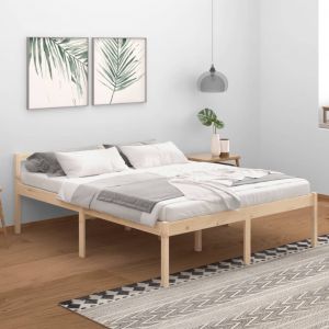 VidaXL Cadre de lit Bois de pin massif 160x200 cm 810624