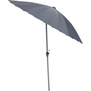 Image de Parasol Inclinable &Agrave; Manivelle 2,7m Gris Anthracite Shanghai Hyba - Le Parasol