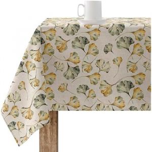 BELUM Nappe Anti-Taches, Taille 200 x 155 cm - Nappe au Toucher Extra Douce, Couleur Multicolore, Nappe en Tissu 100% Coton Biologique Modèle 0120-333