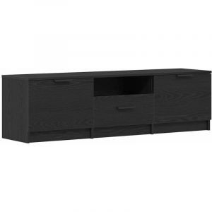 vidaXL Meuble TV Chêne Noir - 140x35x40 cm - Fabriqué en Bois d'Ingénierie (KOZAK VIVI XP Kft., neuf)
