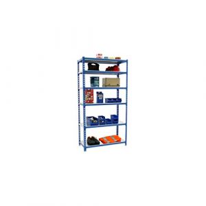 Simon Rack SimonRack &Eacute;tag&egrave;re Rangement et 6 Niveaux, 200 kg Capacit&eacute; de Charge et Point de Flexion, 2500x1100x400 mm, &Eacute;tag&egrave;re Charge Lourde, &Eacute;tag&egrave;re Garage, Bleu/Galvanis&eacute; - Simonclick