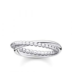 Thomas Sabo Femme Bague Double Billes d'argent Argent Sterling 925 TR2321-001-21