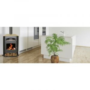 Azura home design POÊLE À BOIS AVEC FOUR ATENAS 10kW