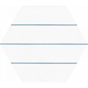 Carrelage hexagonal vitalocean bleu motif 25x25 cm