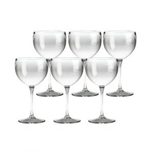 Lot de 6 Verres à Piscine couleur 40cl - Verre Incassable en SAN MADE IN FRANCE Prise en Main facile Verre