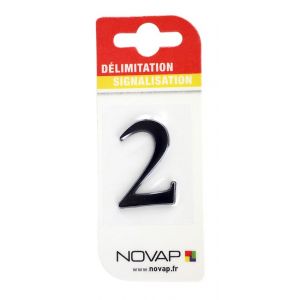 Novap Chiffre 2 Noir Hauteur 40mm - 4621258