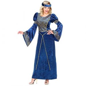 Image de Widmann Déguisement Dame Renaissance Adulte Xl Bleu 07324 XL - Coloris : Bleu - 07324