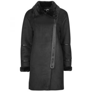 Morgan Manteau long suédine noir femme - Taille 36