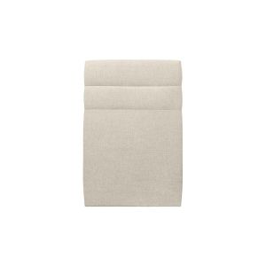 Image de Tete de lit Lignes Tissu Beige clair L 90 cm - Ep 10 cm rembourr&eacute;