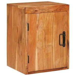 VidaXL Table de chevet Marron 35 x 33 x 48 cm Bois massif d'acacia