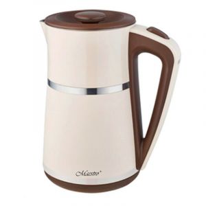 Maestro Bouilloire électrique en acier inoxydable 1.2L 1500W (Blanc)