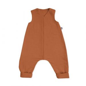 Julius Zöllner Jumper Combinaison en Mousseline, 0,5 tog, Lavable à 40 °C, fabriquée en Allemagne, certifiée Öko-Tex Standard 100, Rouille, Taille 80