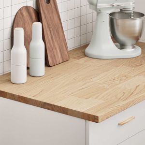 VidaXL Plan De Travail De Cuisine Bois De Chêne Massif Rectangulaire