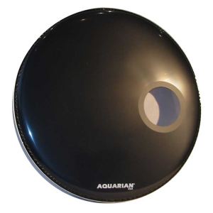 Aquarian RSM20BK - Peau grosse caisse Regulator 20" (50,8 cm) Small Port Hole