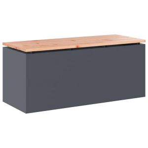 VidaXL Banc De Jardin Anthracite 100 X 40 X 43 Cm Acier