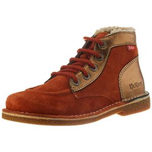 Kickers LEGENDIKNEW, Bottine Femme, Orange Rouille Bronze, 37 EU