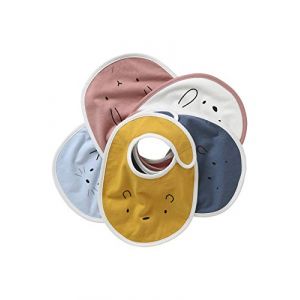 Vertbaudet Lot de 5 bavoirs naissance animauxmotif animauxTU