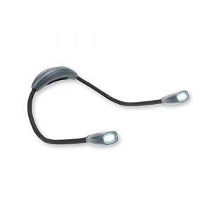 Carson Lampe de cou LED COB &agrave; deux t&ecirc;tes et deux r&eacute;glages de luminosit&eacute; avec col de cygne r&eacute;glable - Id&eacute;ale pour bricoler et r&eacute;parer en gardant les mains libres (NL-10)