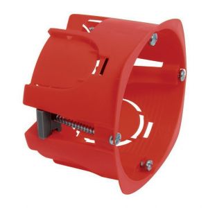 Image de Debflex Boite d'encastrement pour cloison sèche Diam 67mm profondeur 40mm rouge