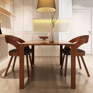 VidaXL Chaises de Salle à Manger Marron Similicuir 2 pcs