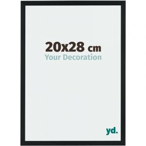 Your Decoration - 20x28 cm - Cadres Photo en MDF Avec Verre Plexiglas - Anti-Reflet - Excellente Qualité - Noir - Cadre Decoration Murale - Catania,
